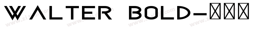 Walter Bold字体转换